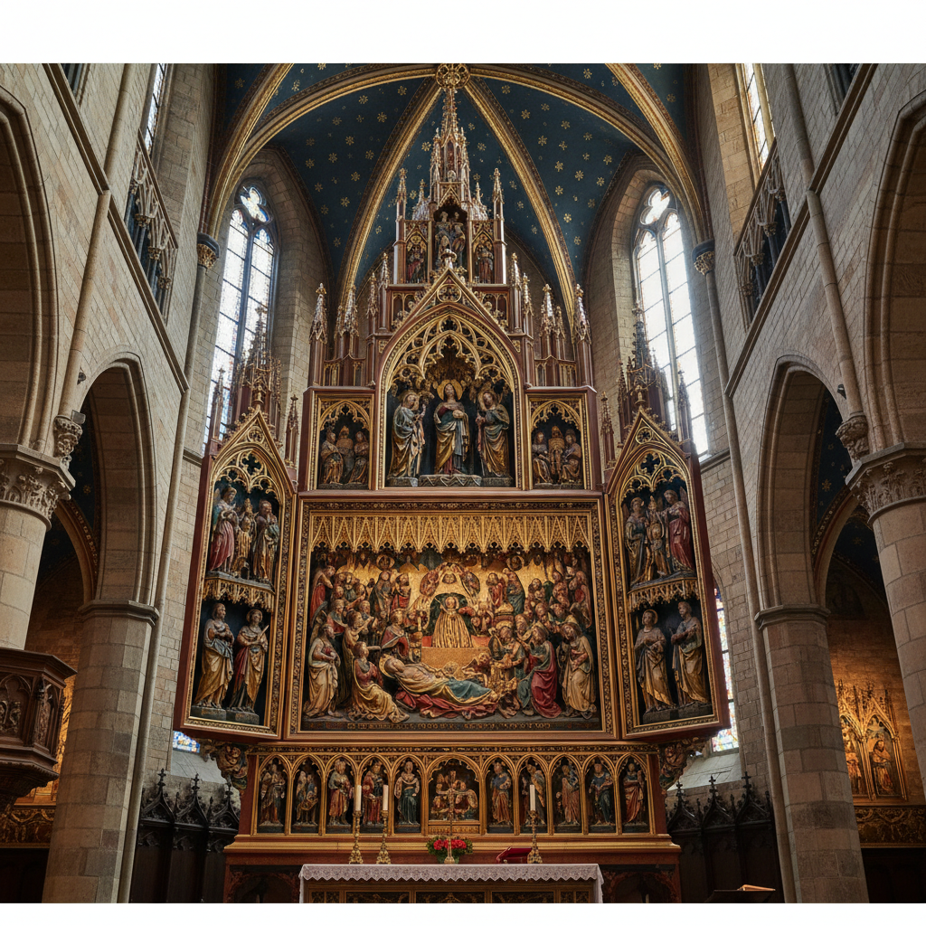 Ołtarz Wita Stwosza: ołtarz mariacki w Krakowie, czyli dzieło mistrza.